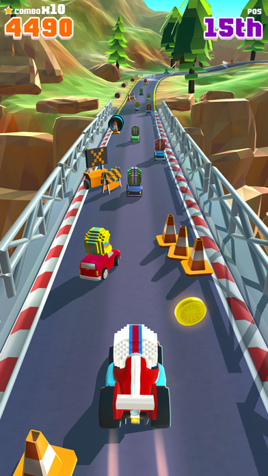 Screenshot of Blocky Racer