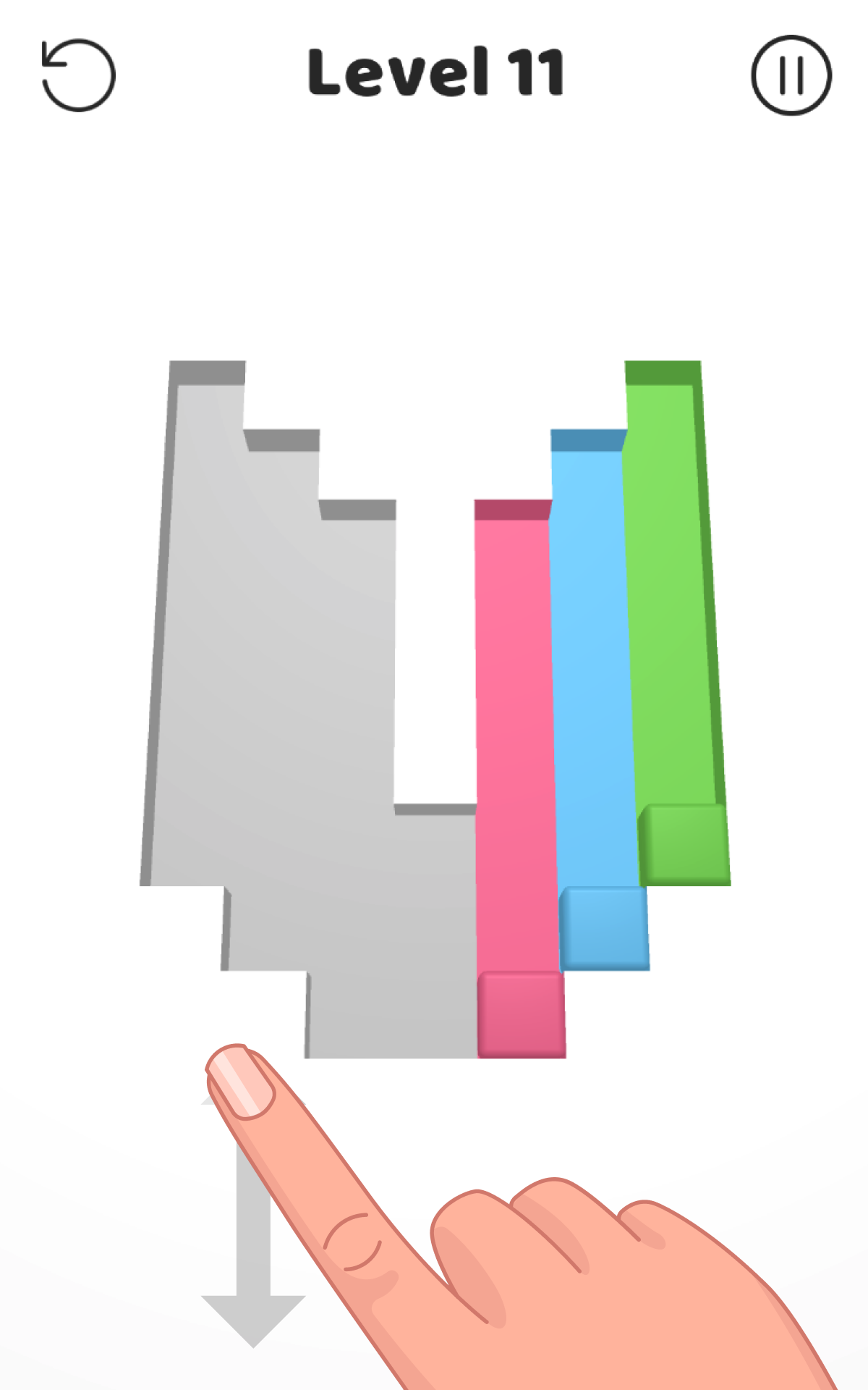 Screenshot of Color Swipe