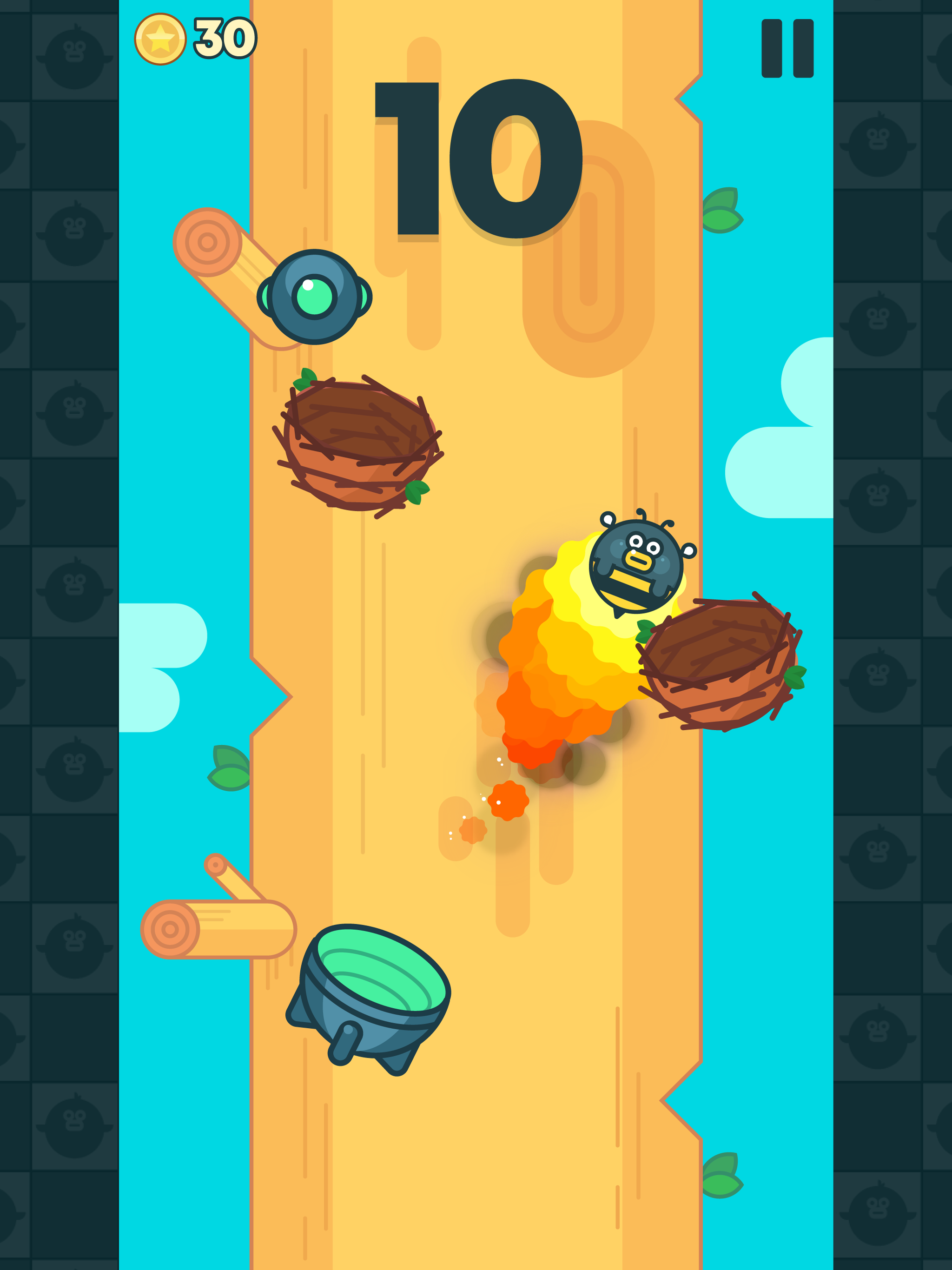 Jumping Bird–Angry Rocket Birdie Game Screenshot