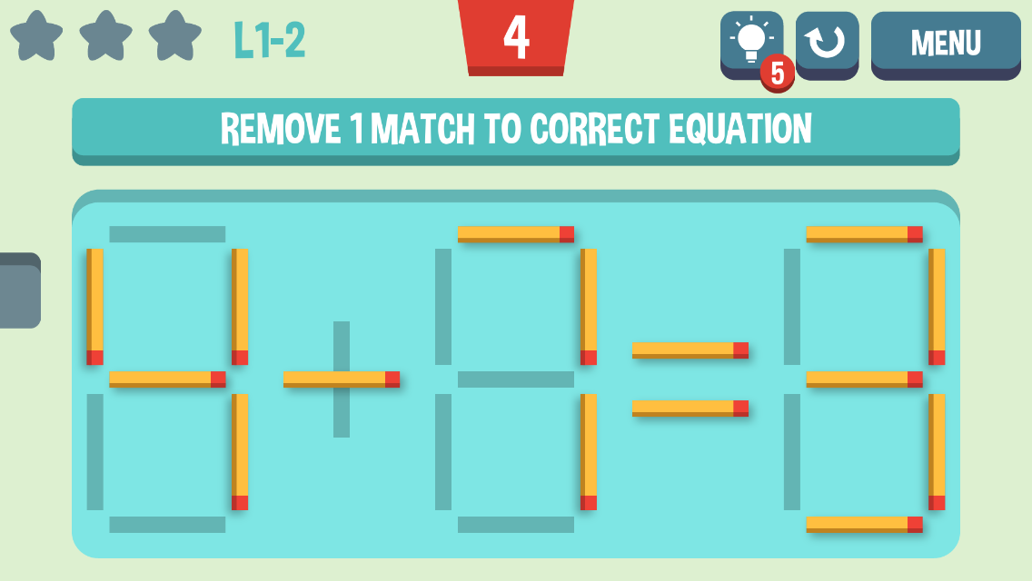 Move the Matches Game Screenshot