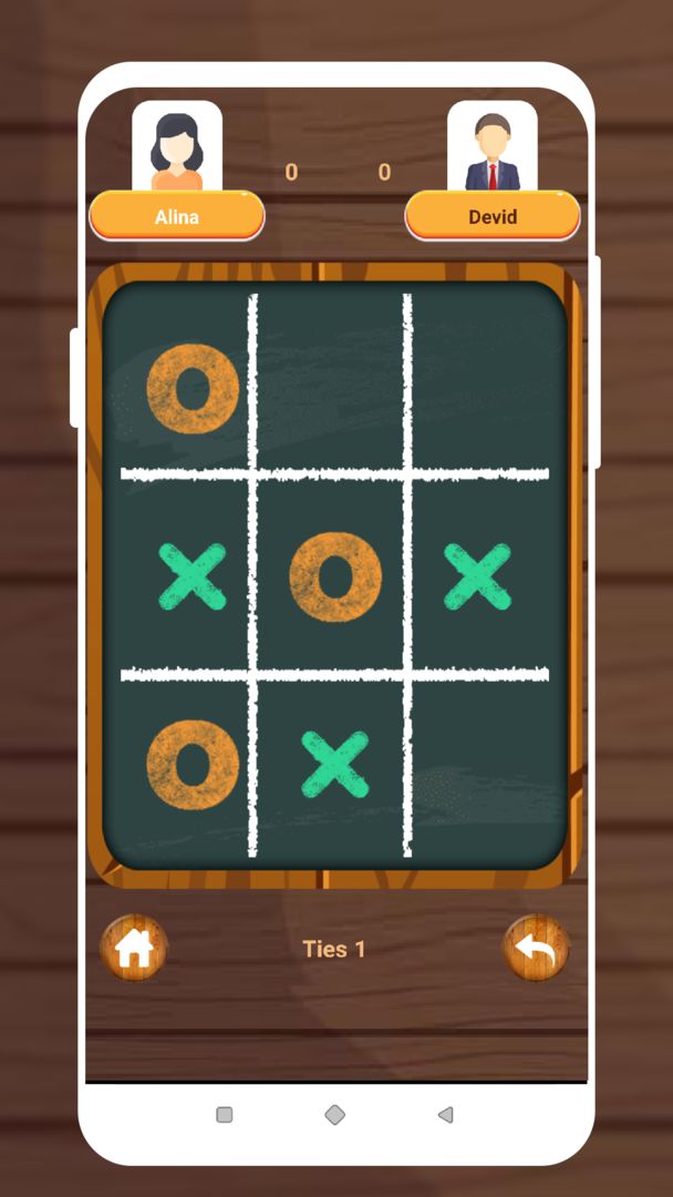 Screenshot of Tic Tac Toe Game
