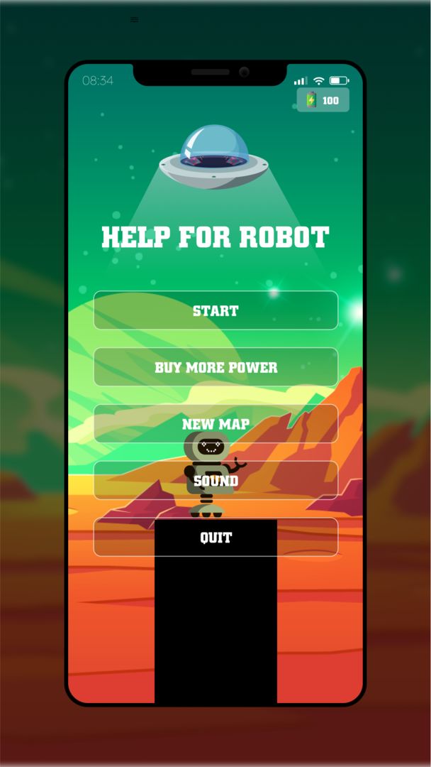 Screenshot of Robo Adventure