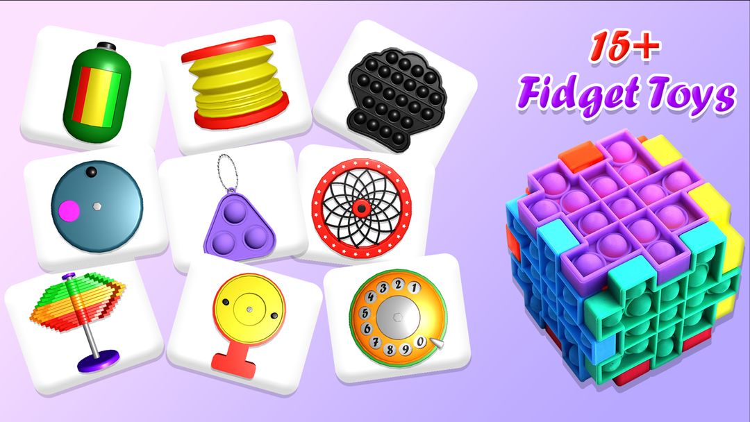 Screenshot of Fidget Toys Set Pop It Bubble