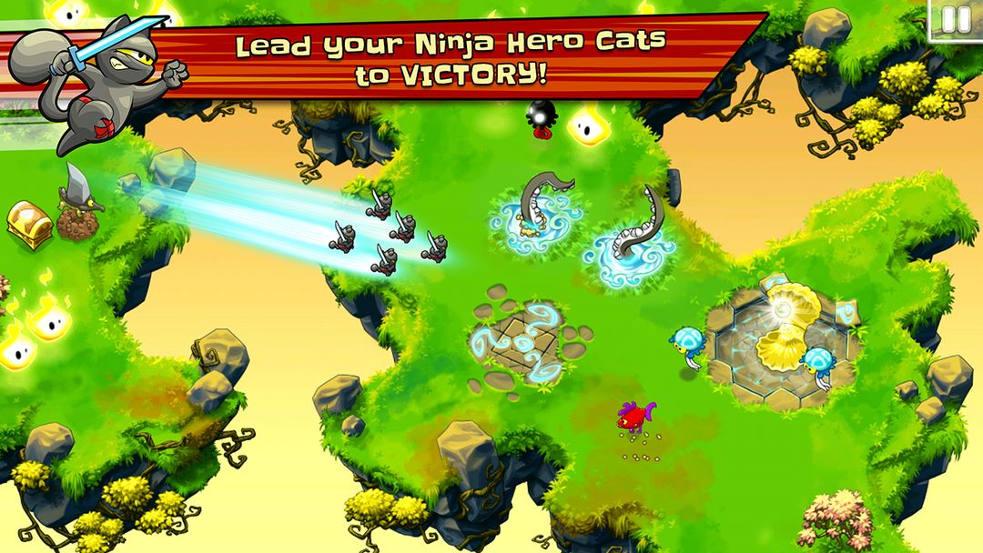 Screenshot of Ninja Hero Cats