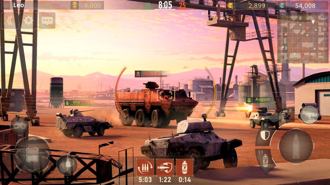 메탈포스: 탱크 전쟁 온라인 게임 PvP 게임 스크린 샷
