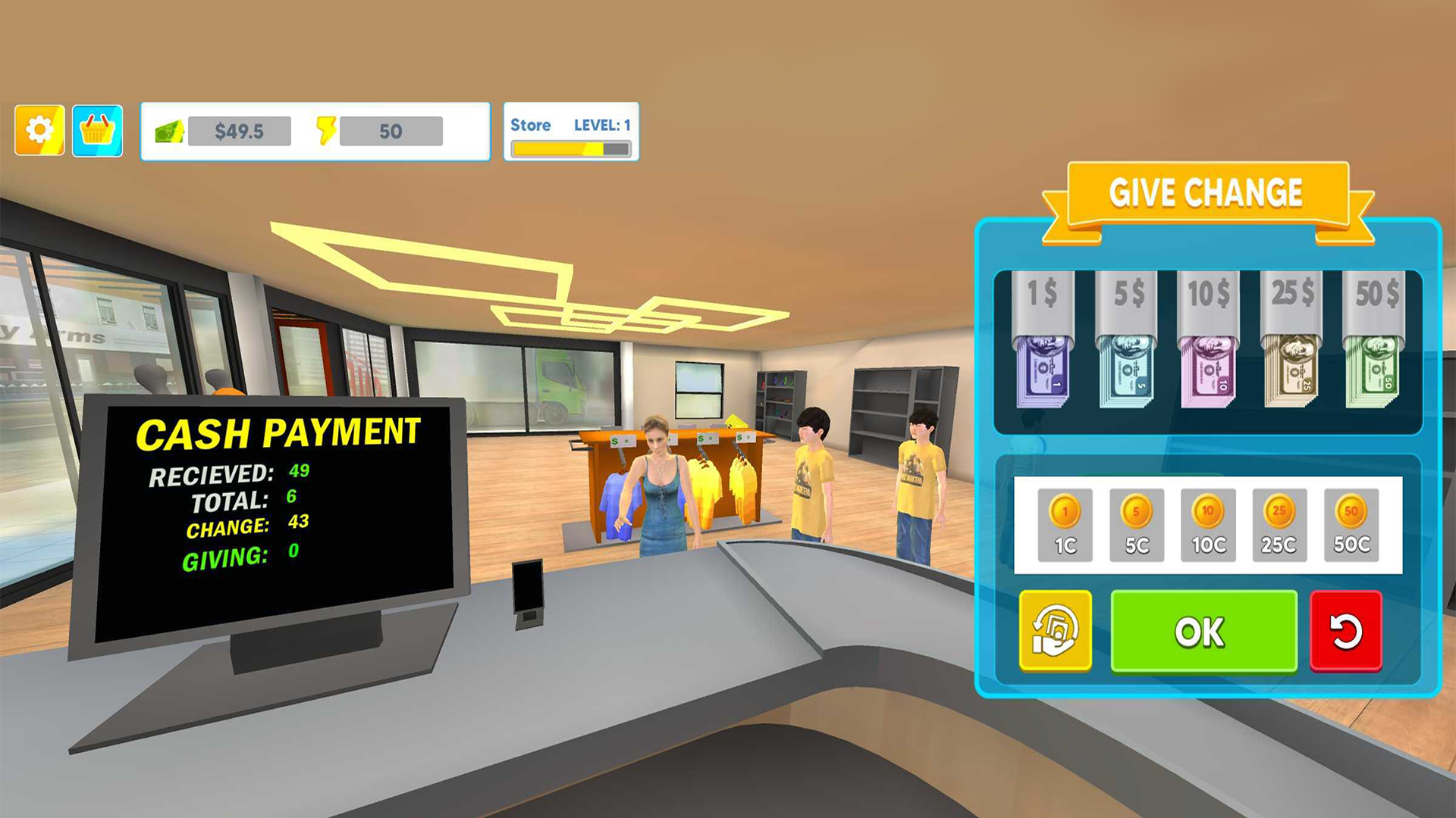 Clothing Store Shopping Mall Game Screenshot