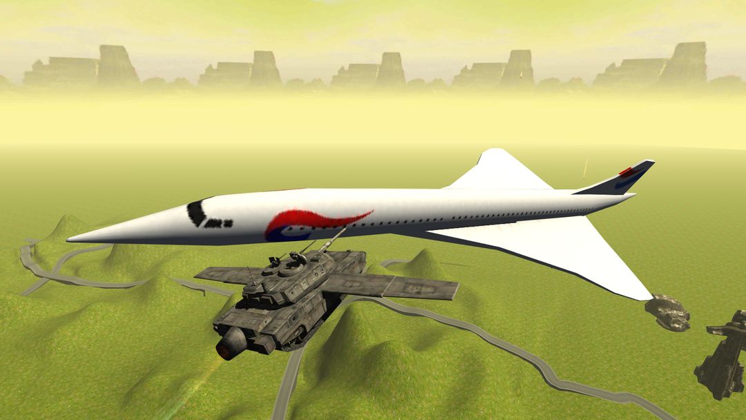 Flying Battle Tank Simulator screenshot game