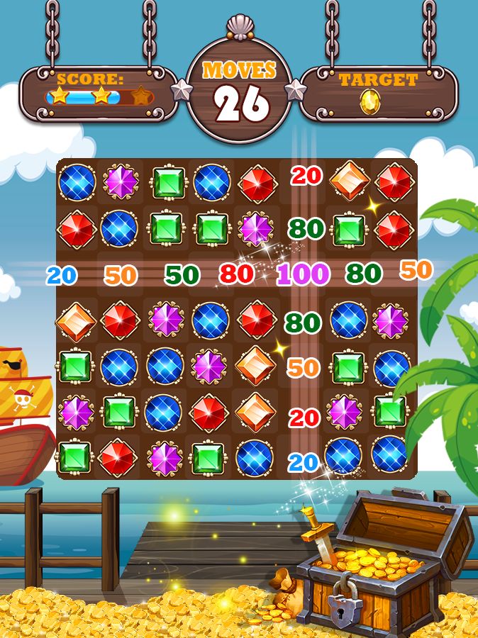 Jewels Island screenshot game