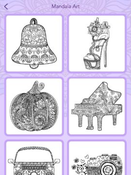 Mandala Coloring Book Game Screenshot