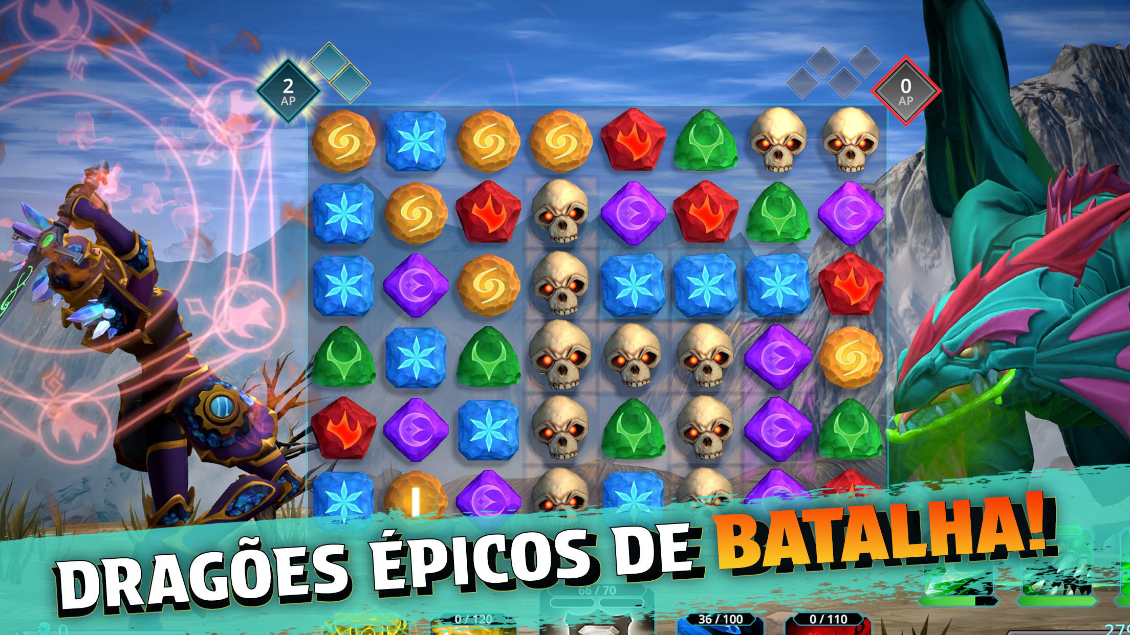 Captura de Tela do Jogo Puzzle Quest 3: RPG Match-3