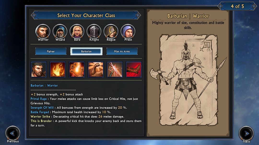 Swords and Sandals Immortals screenshot game