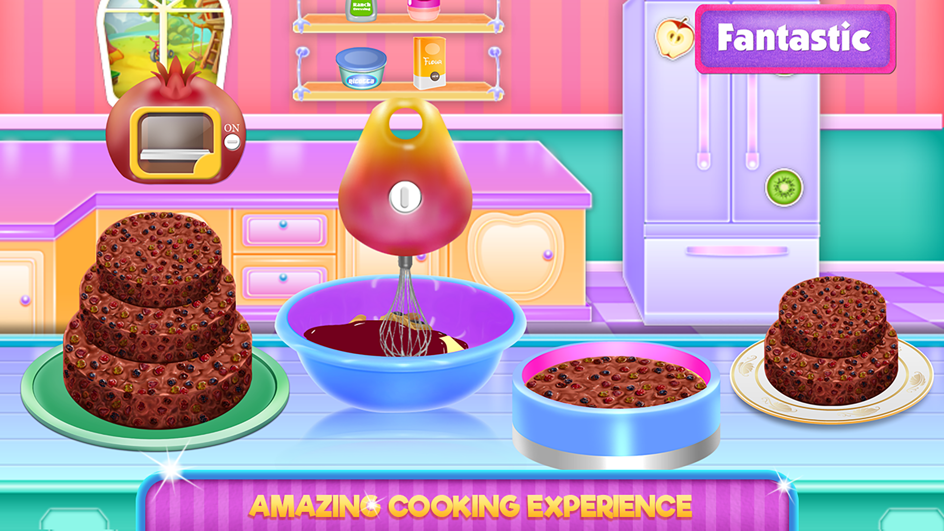 Fruit Chocolate Cake Cooking Game Screenshot