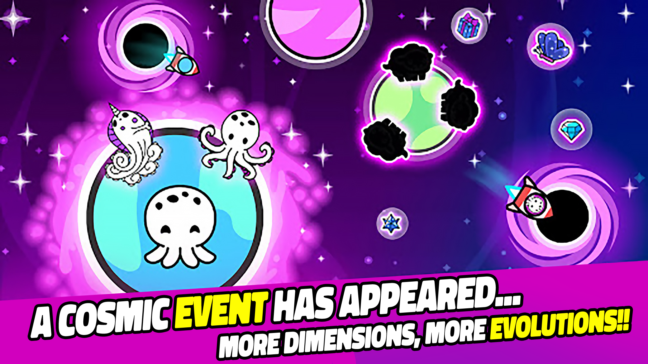 Evolution Galaxy: Mutant Merge Game Screenshot