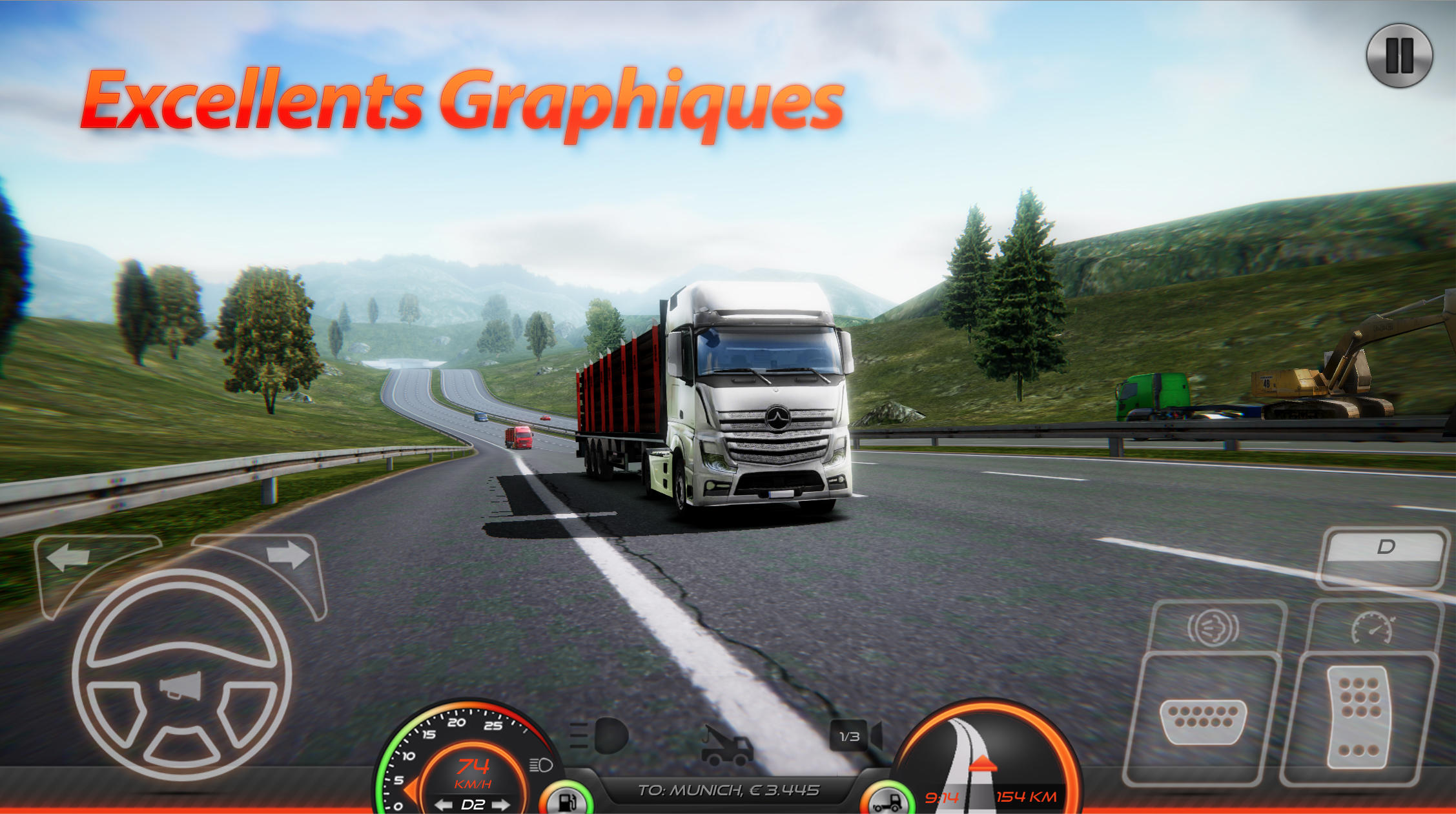 Screenshot 1 of Simulateur de Camion:Europe 2 0.62