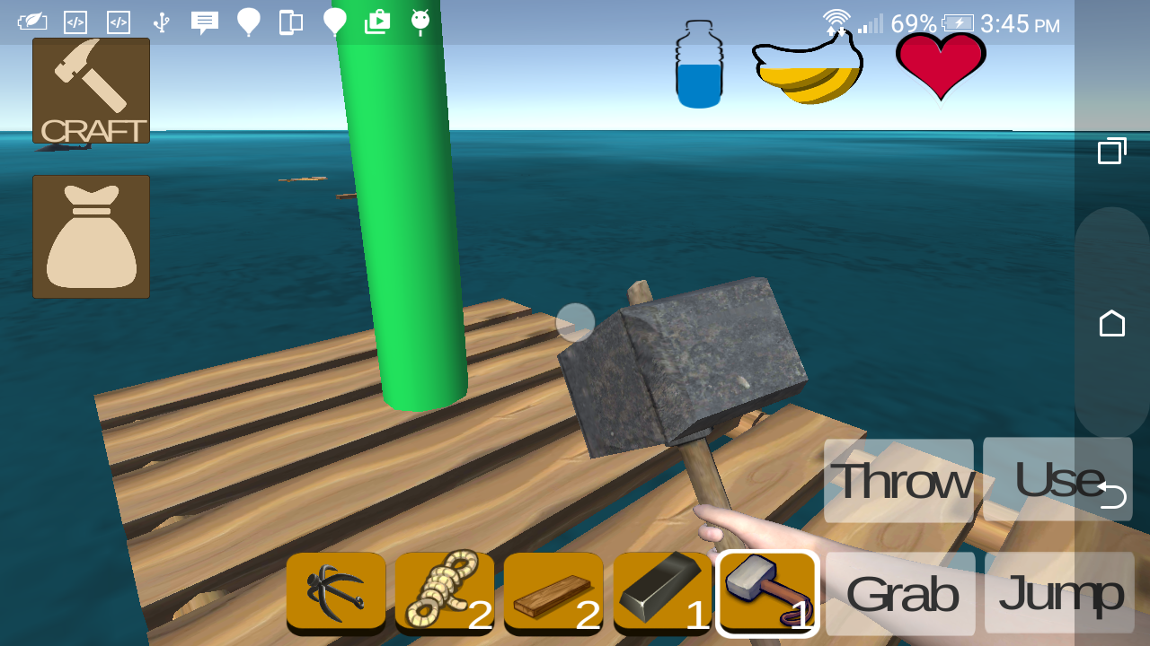 Raft Survival Craft.io Game Screenshot