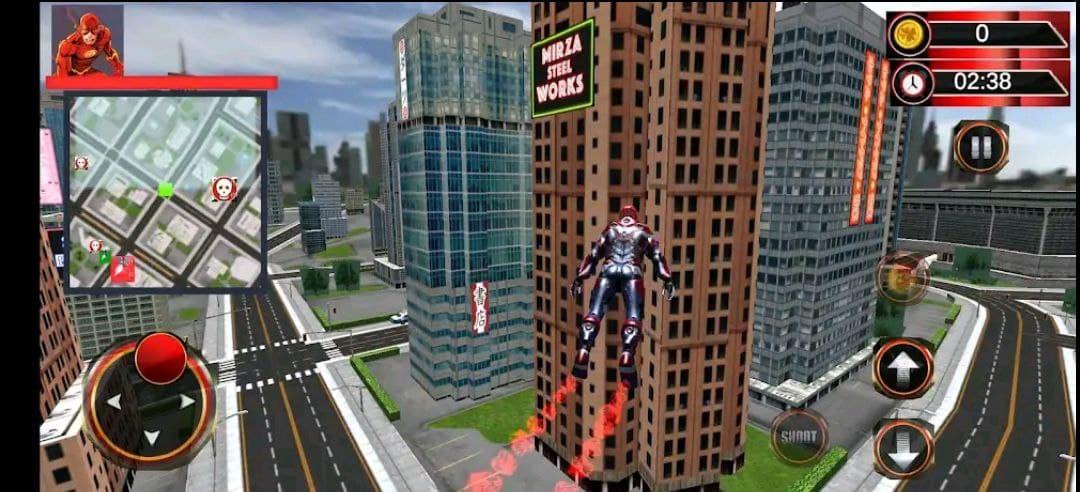 Cuplikan Layar Game air man flying super hero