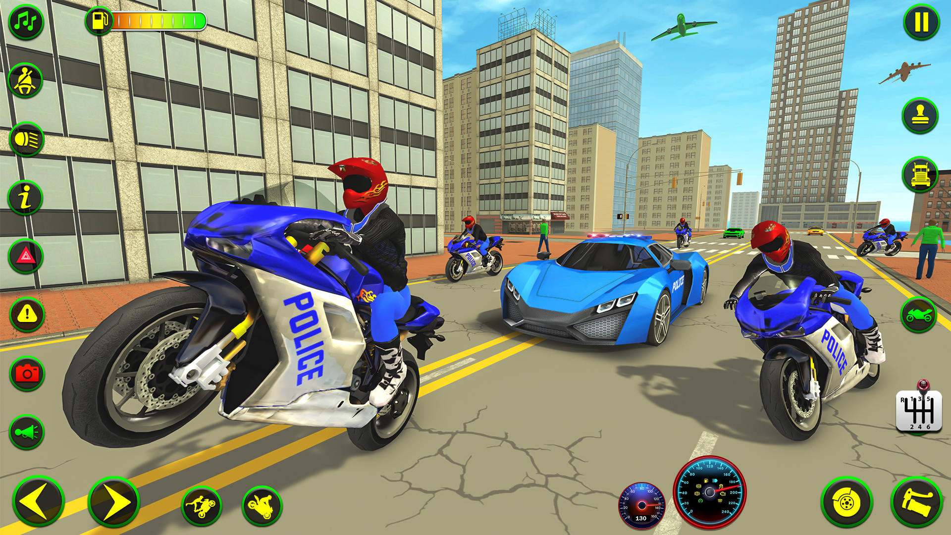 Police Plane Transporter Game Game Screenshot