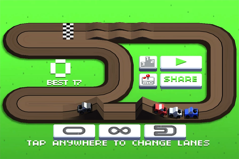 Cuplikan Layar Game Wrong Way Racing