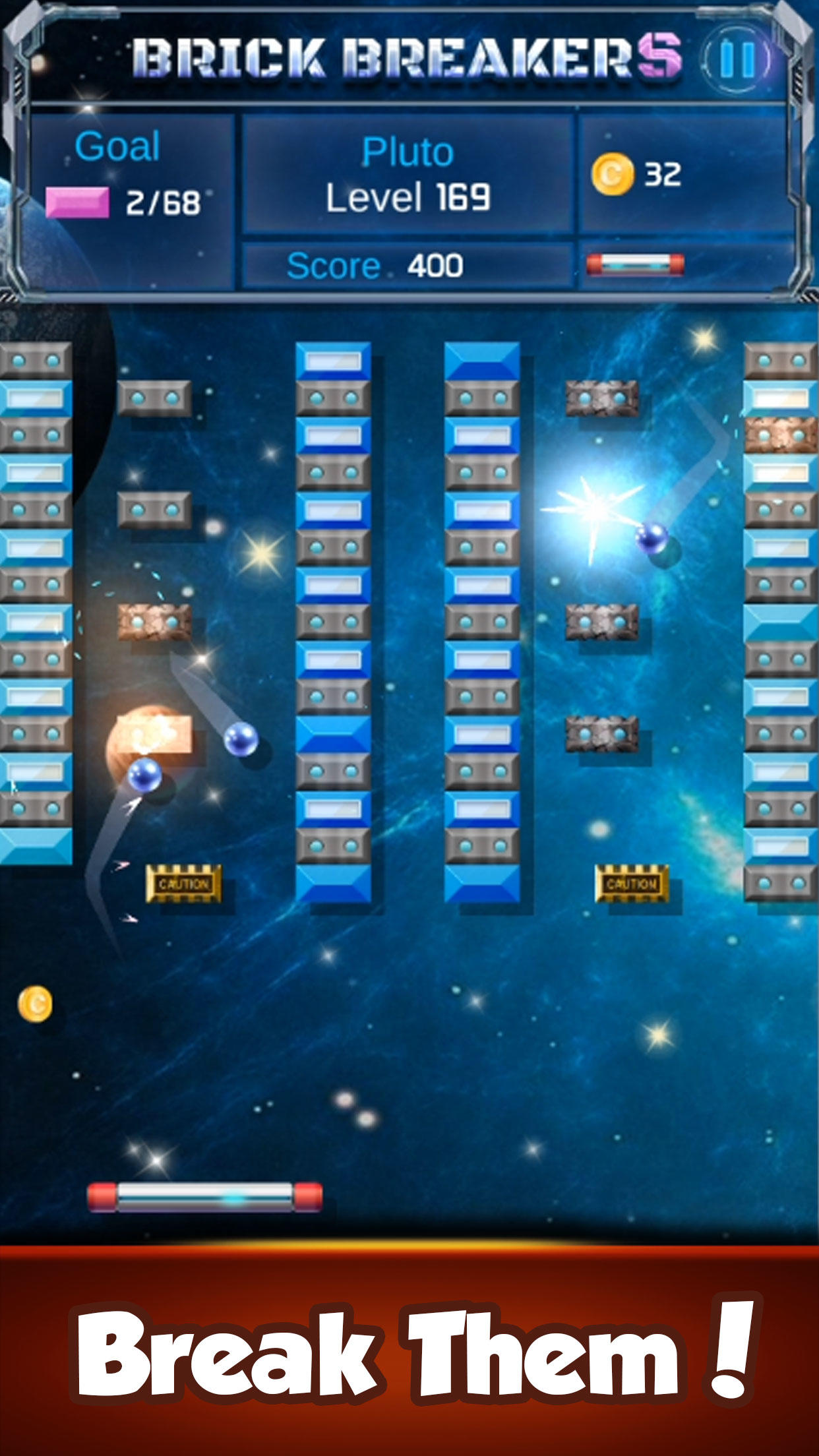 Screenshot 1 of Brick Breaker: นอกกฎหมายอวกาศ 1.1.11