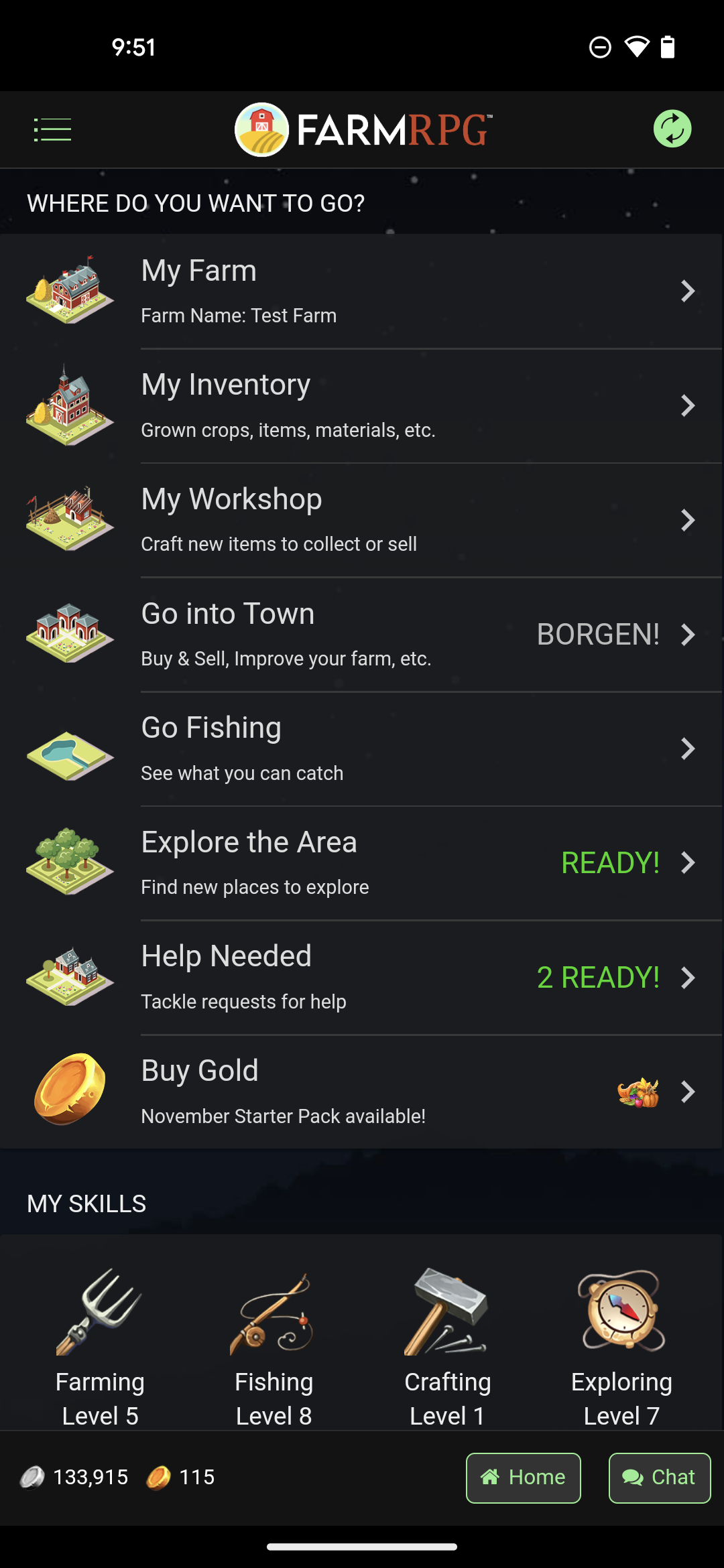 Farm RPG - Semi Idle MMORPG遊戲截圖