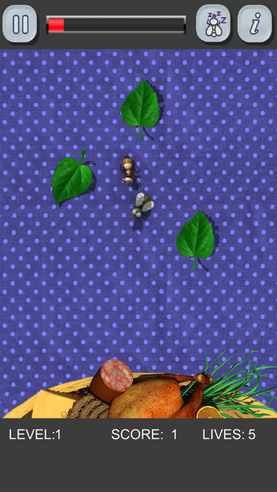 Picnic Bugs. Crush them! Game Screenshot