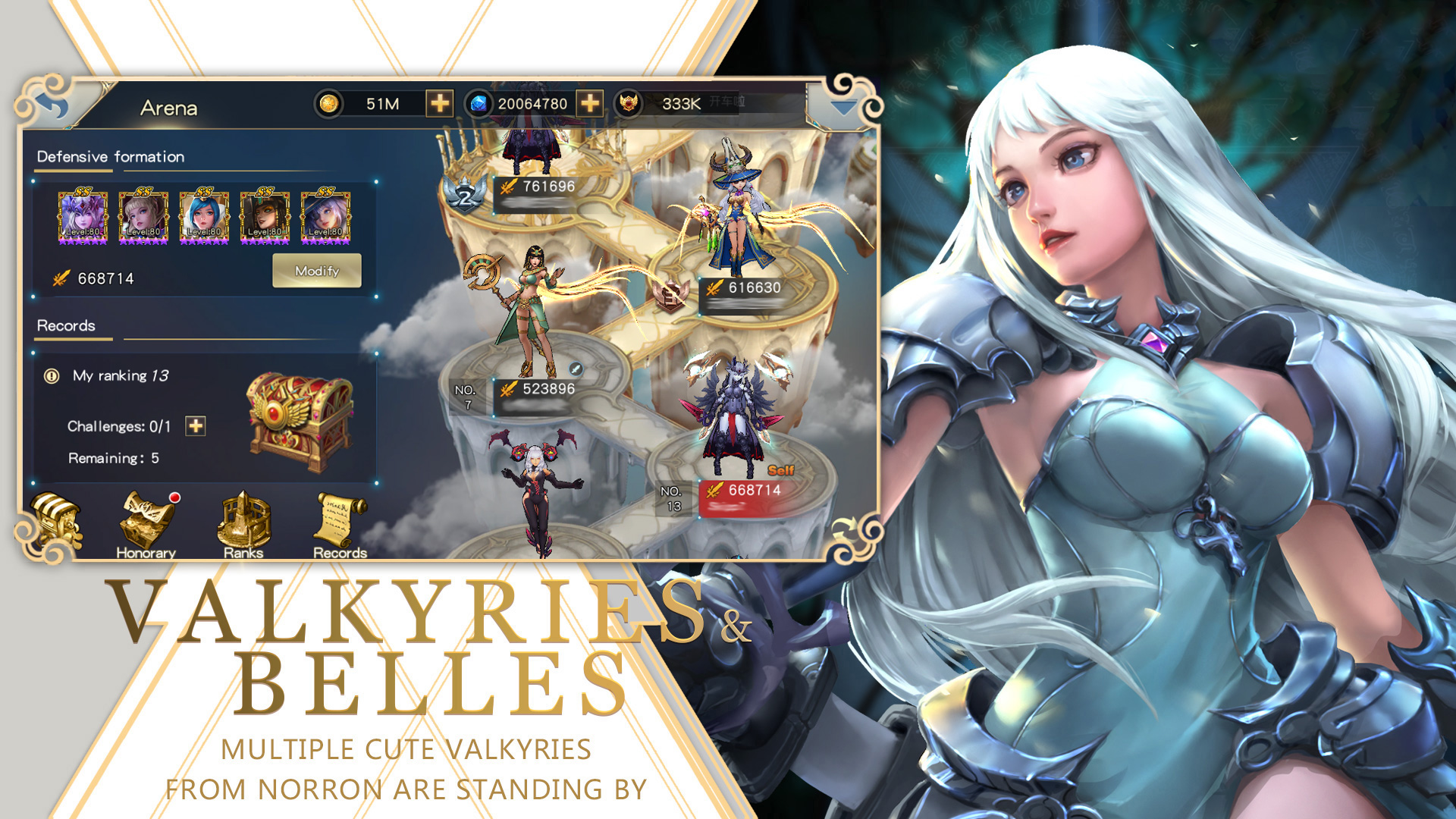 Screenshot of Legends of Valkyries