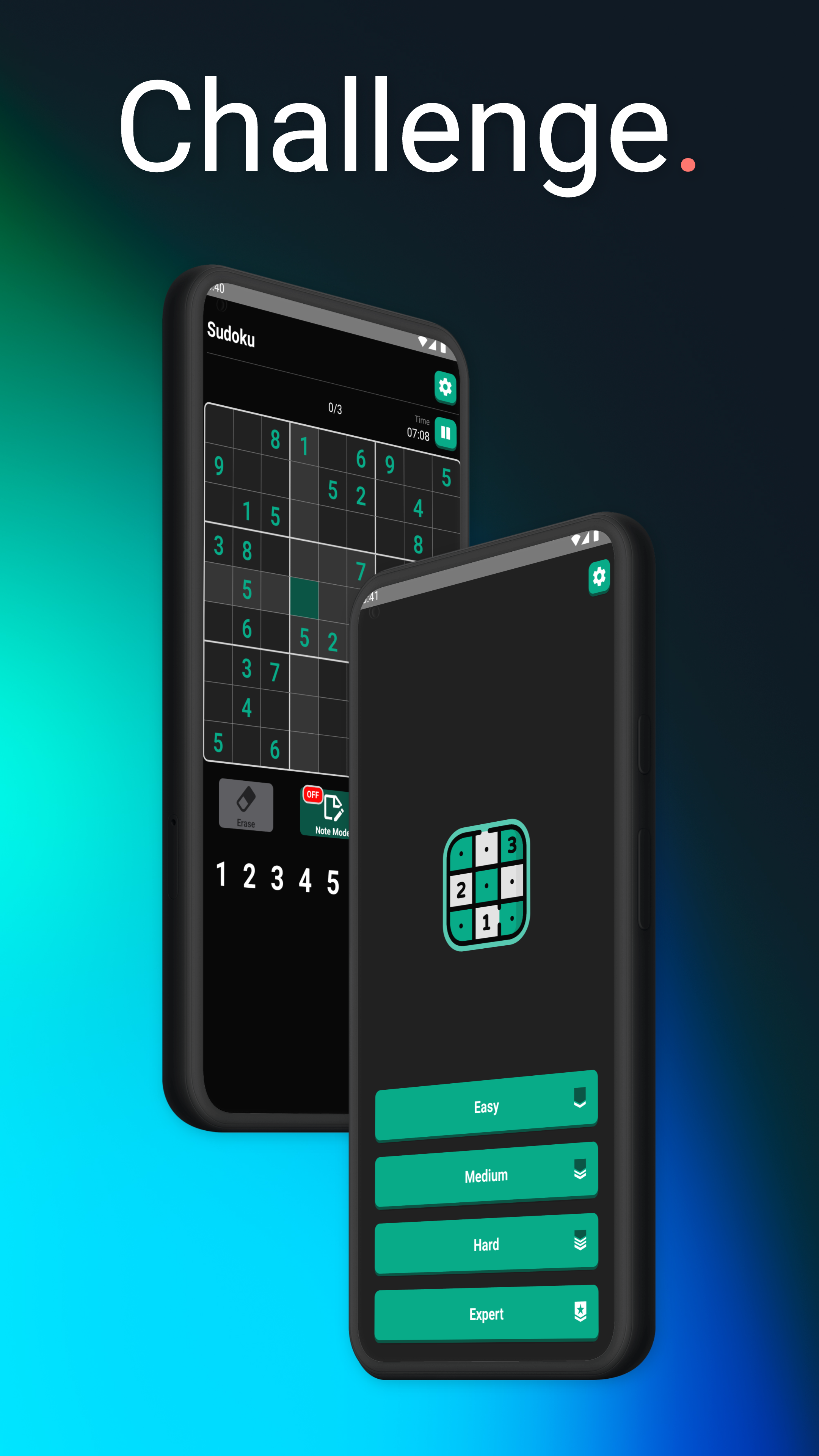 Classic Sudoku Puzzles Game Screenshot