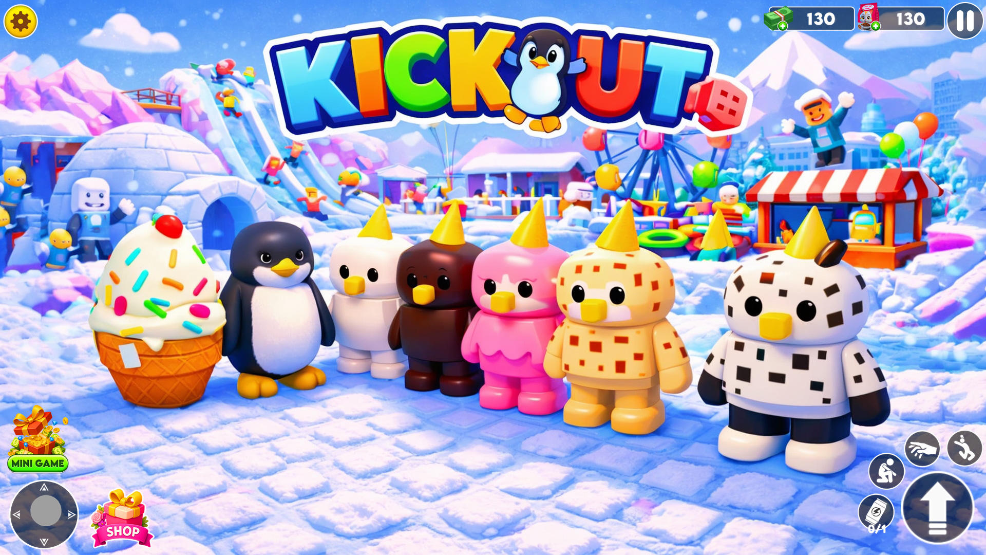 Knockout Fun : Snow Clash Game Screenshot