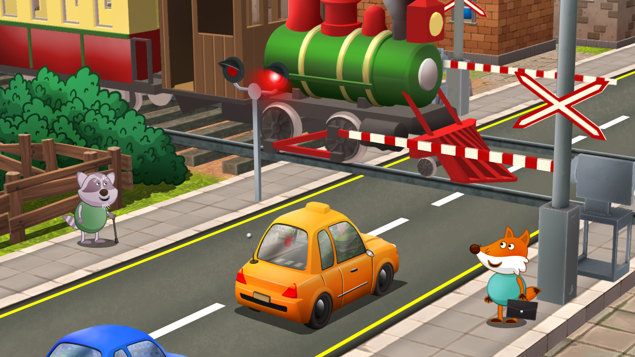 Kids racing. Puppy patrol Game Screenshot
