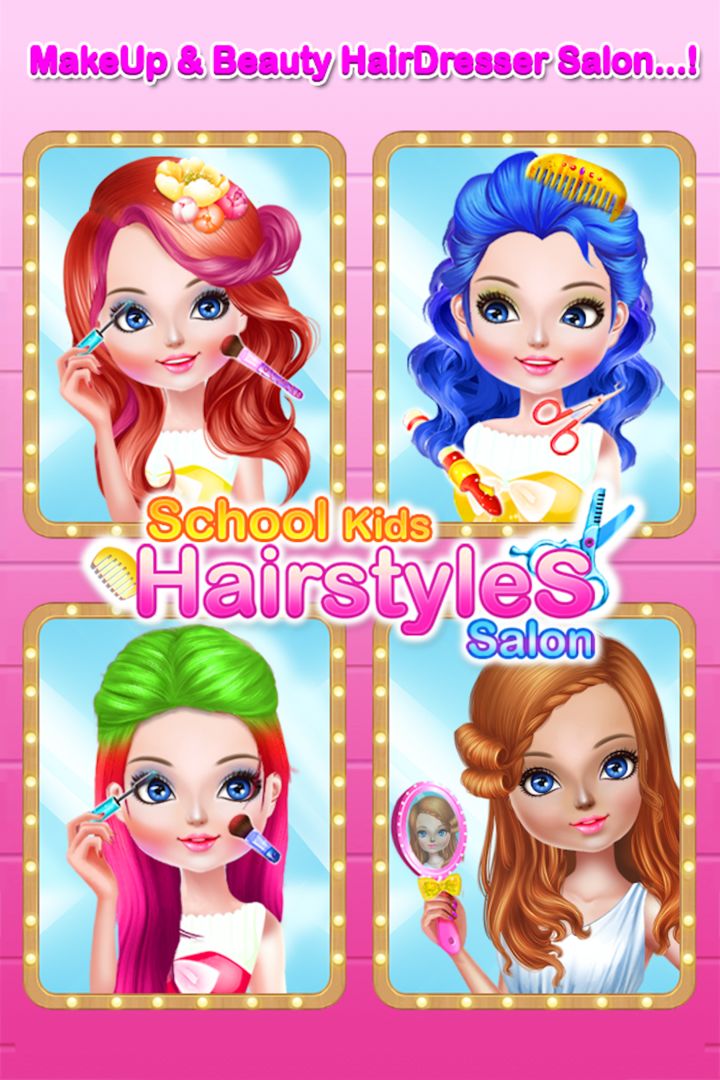 School kids Hair styles Makeup ภาพหน้าจอเกม