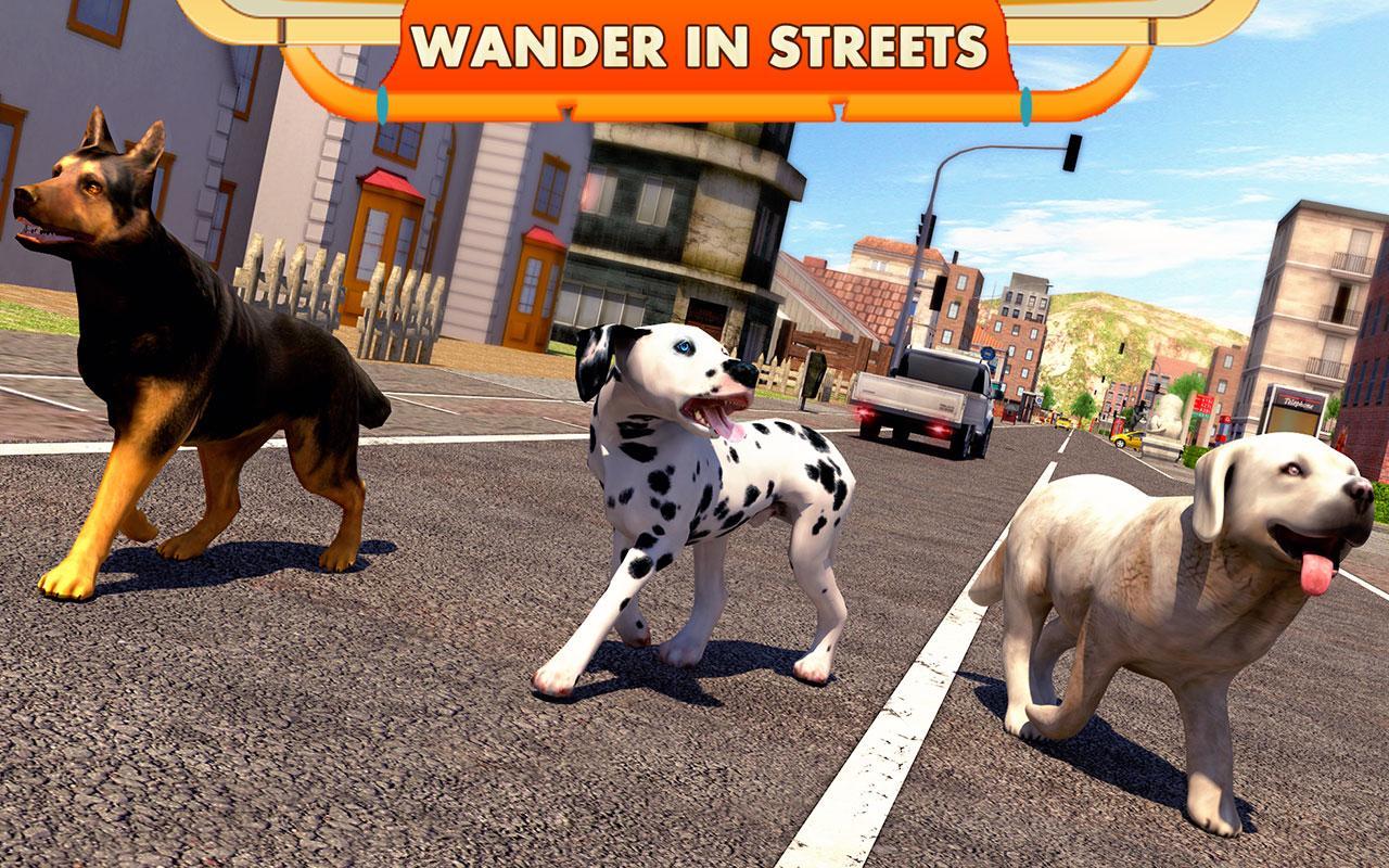 Street Dog Simulator 3D Game Screenshot