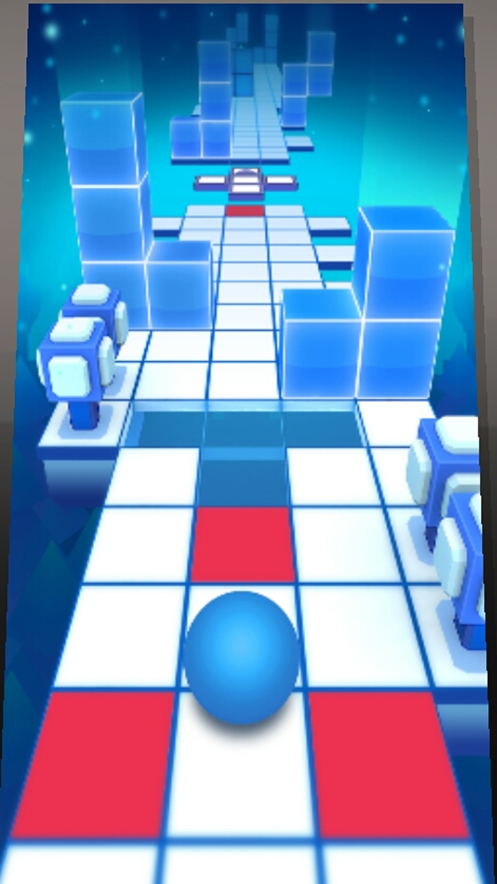 Screenshot of Rolling Ball in sky