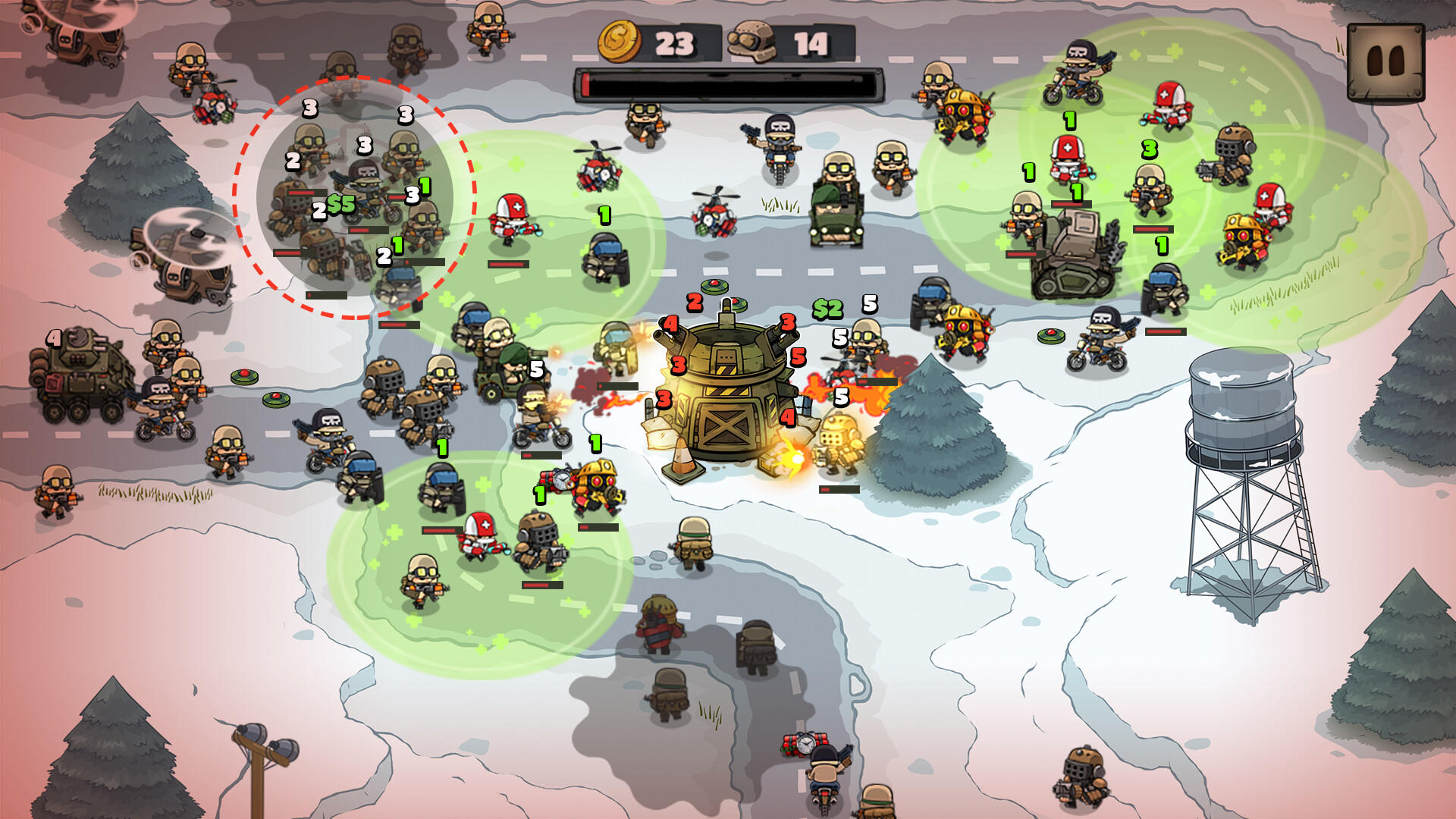 Metal Soldiers: Incremental Defense ภาพหน้าจอเกม