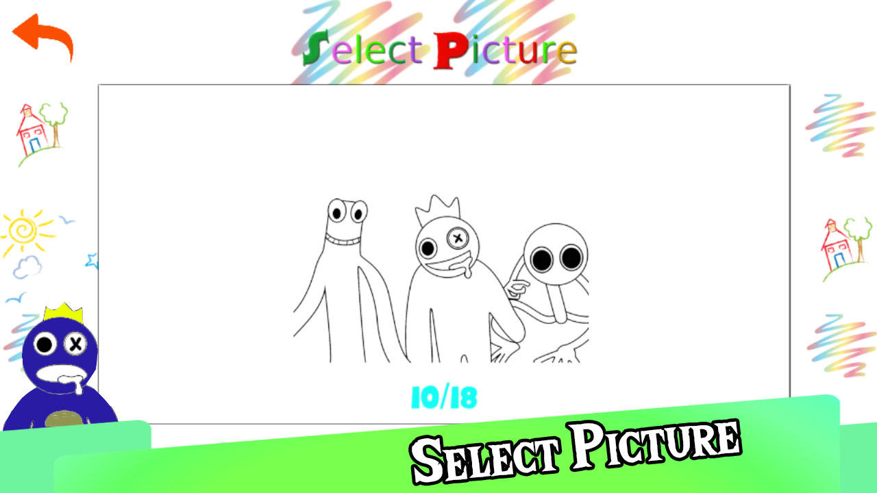 Rainbow Coloring Book Game Screenshot