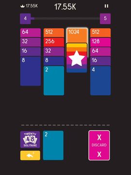 2048 Zen Cards Game Screenshot