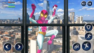 Flying Superhero GrandCity War Game Screenshot