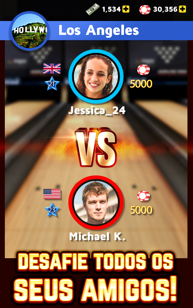 Captura de Tela do Jogo Bowling King