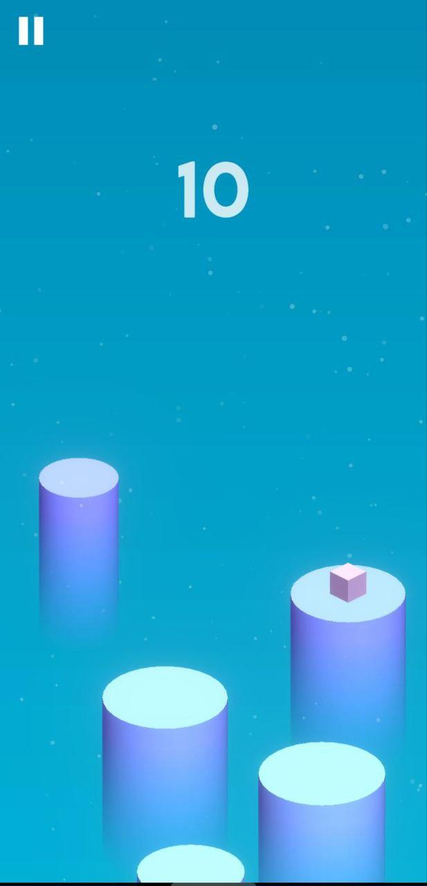 Bouncy Cube: Jumping Journey Game Screenshot
