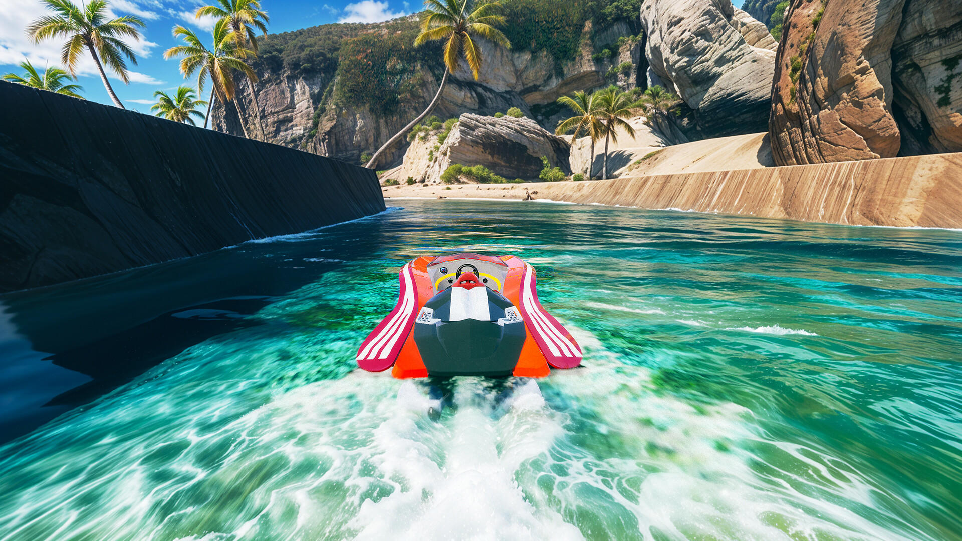 Aqua Conflict: Canal Carnage Game Screenshot