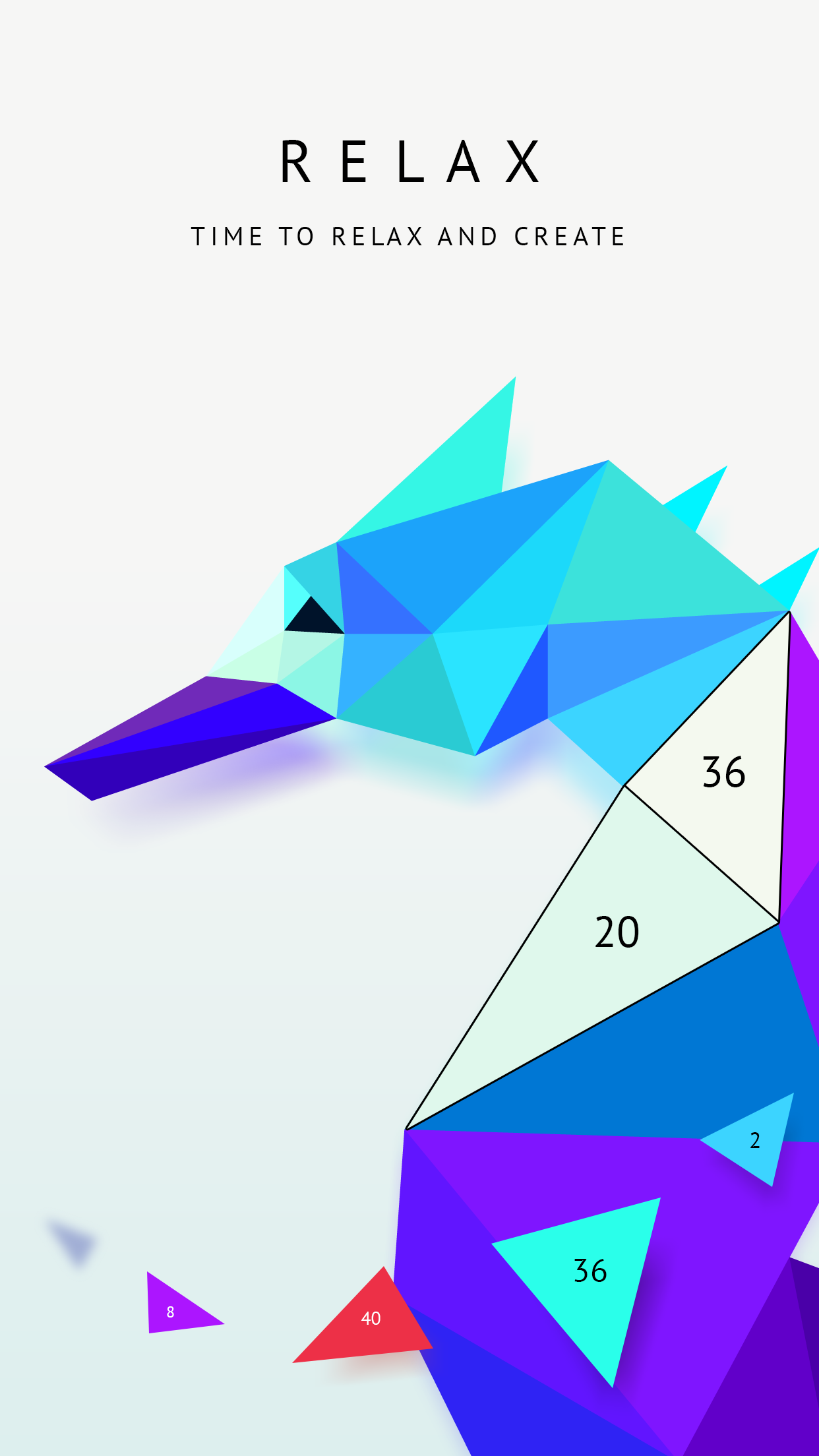 Poly Artbook - puzzle game Game Screenshot