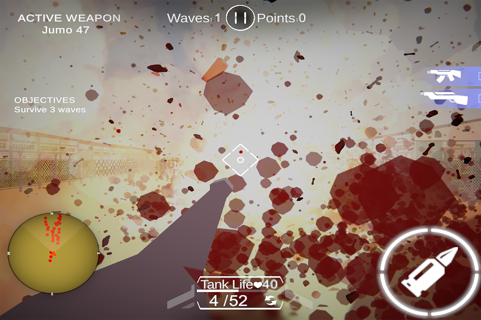 AAA Tank Vs Zombies ภาพหน้าจอเกม