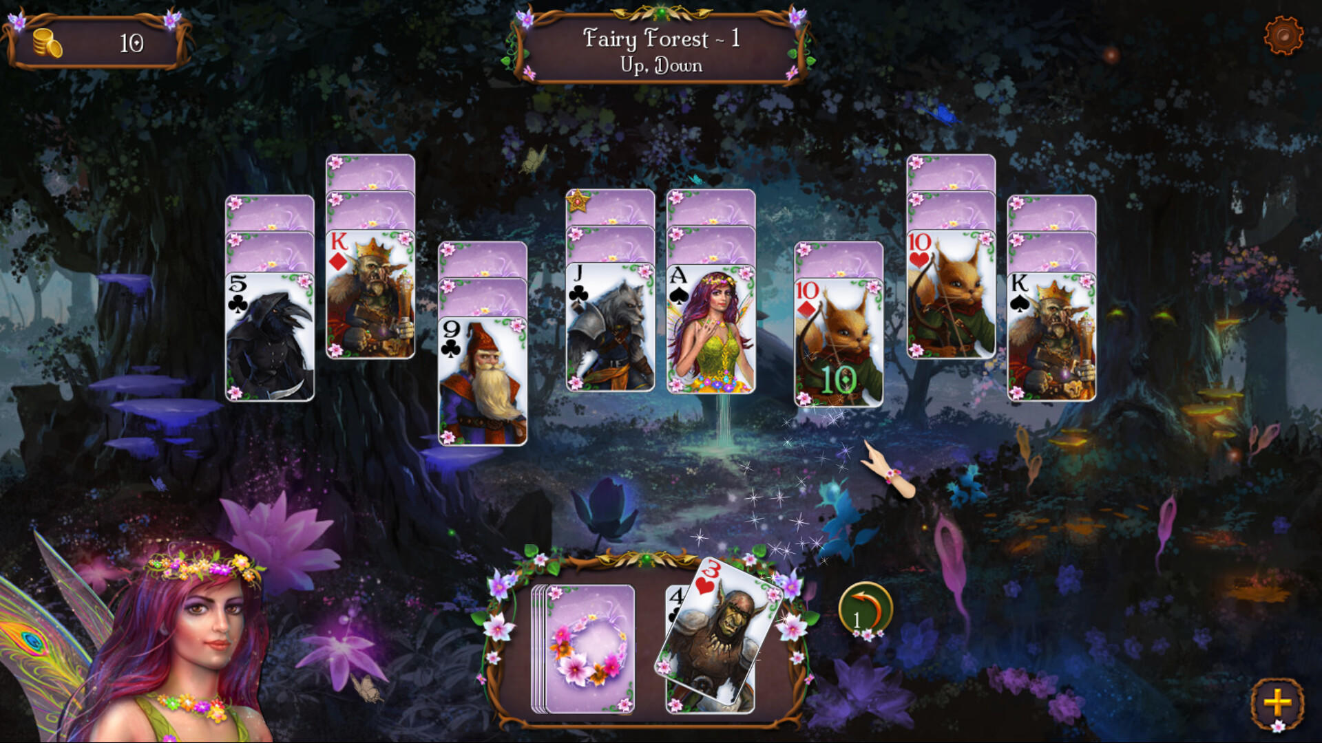 Screenshot of Fairyland Solitaire