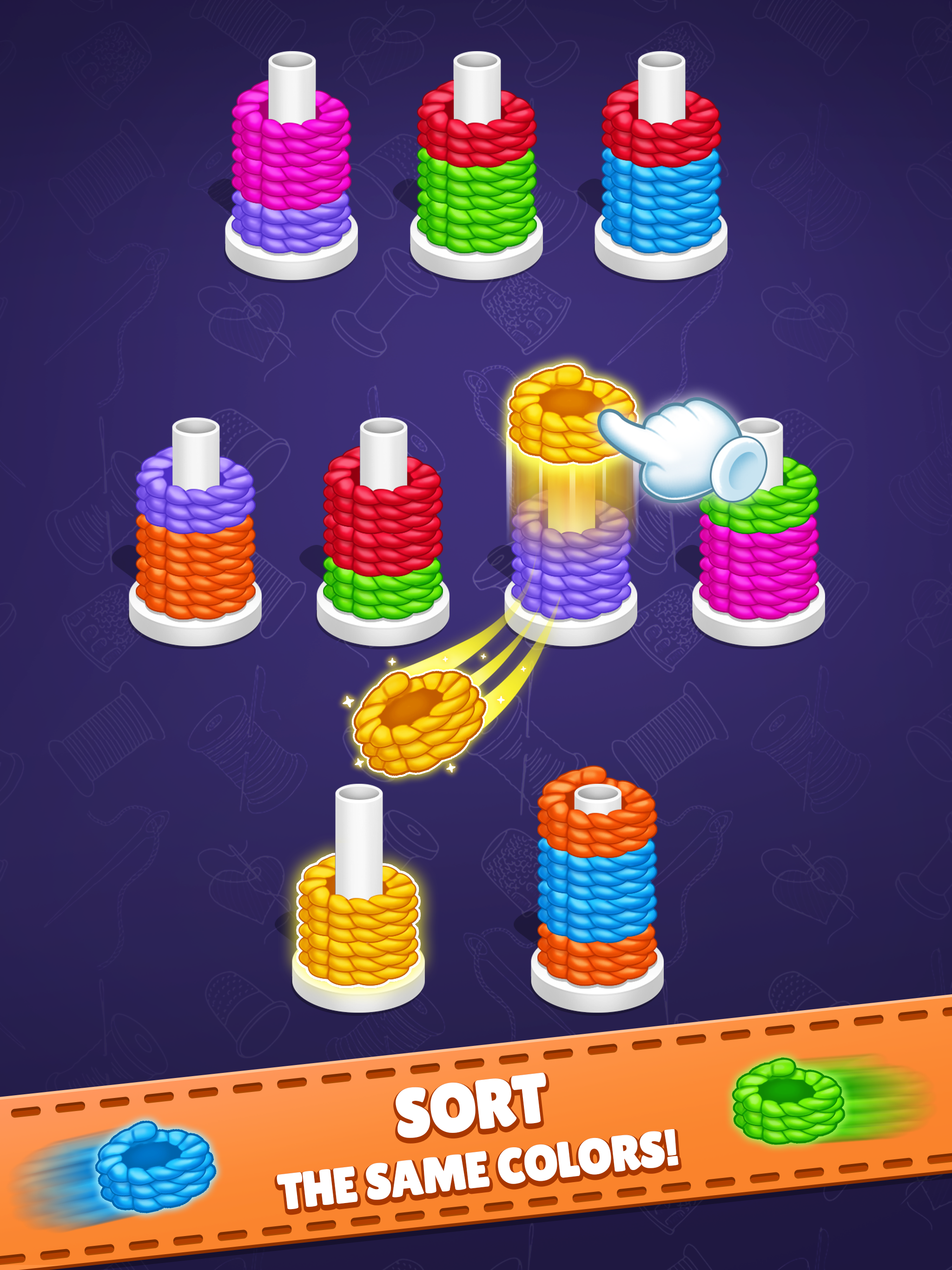 Knit Color Sort - Wool Match for Android/iOS - TapTap