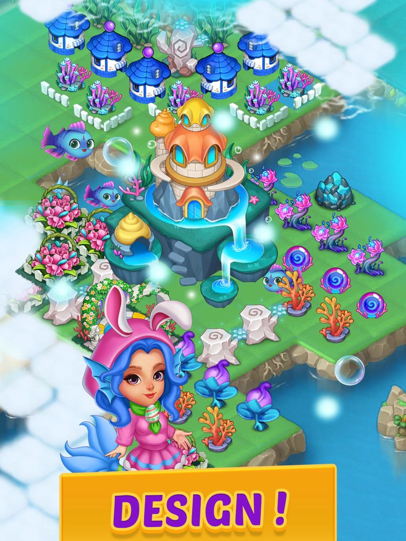 Screenshot of Merge Mermaids-magic puzzles