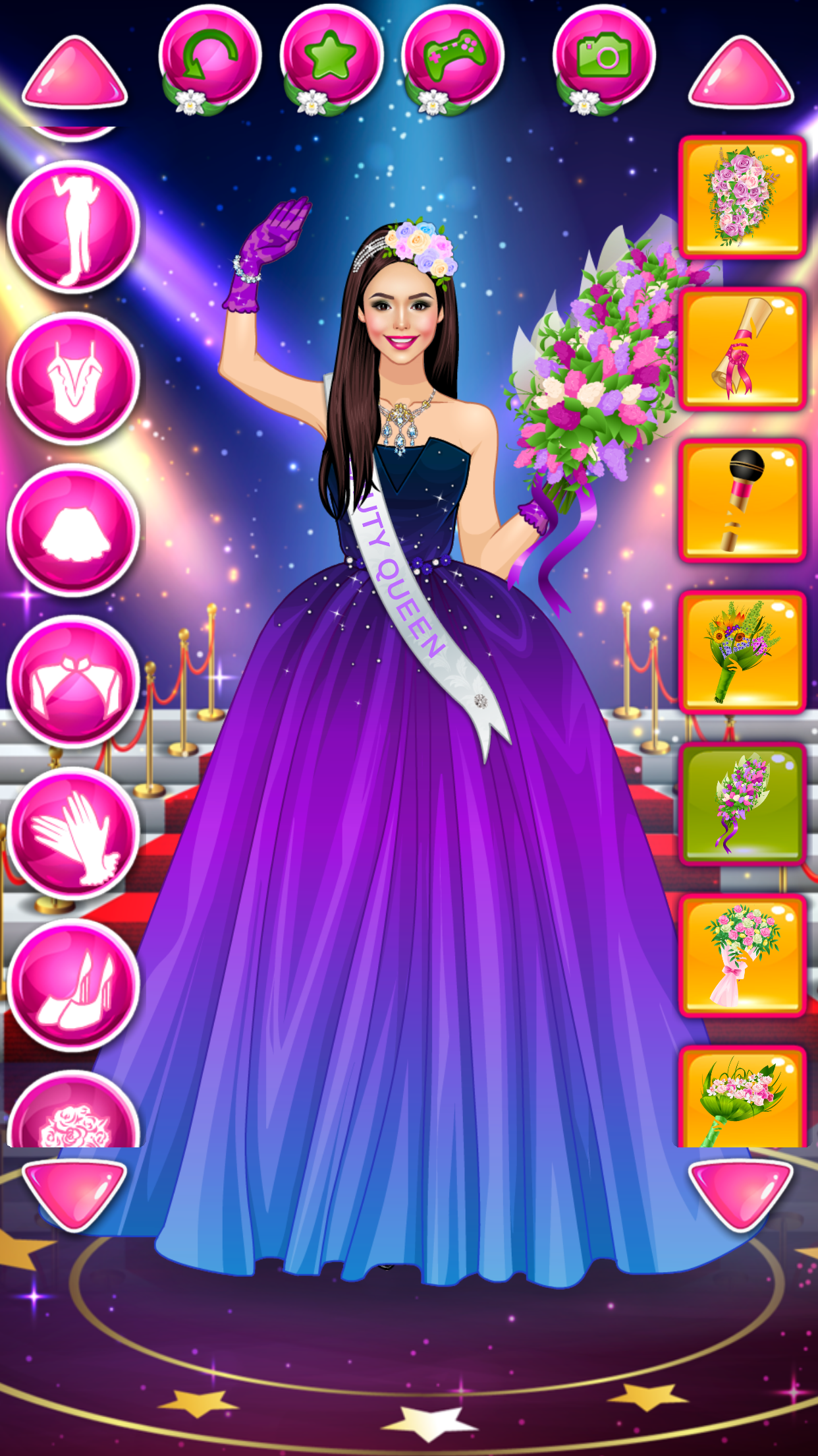 Beauty Queen Dress Up Games Game Screenshot