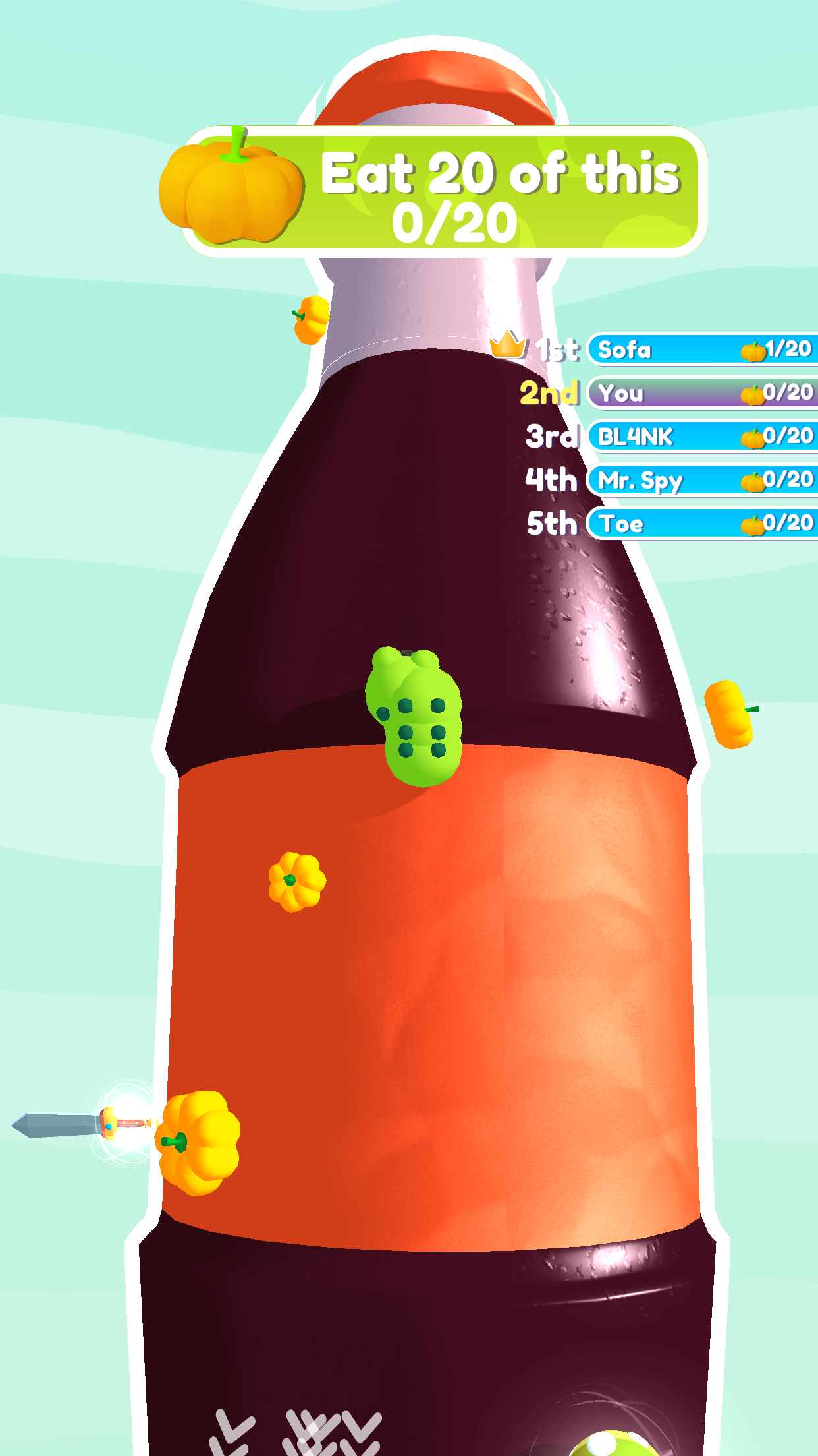 Apple Worm Game Screenshot