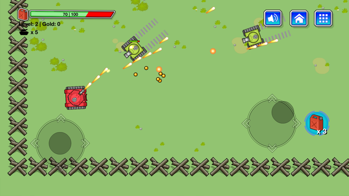 Toy Tank VS Tank Game Screenshot