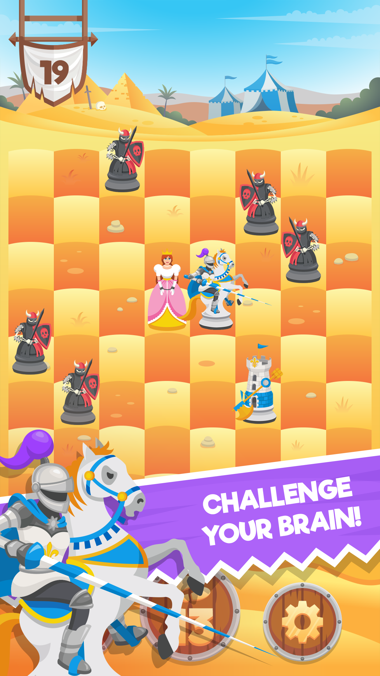 Knight Saves Queen Game Screenshot