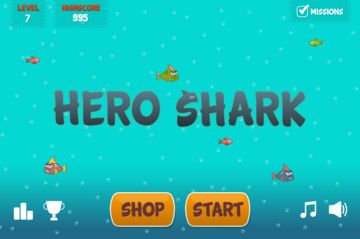 Hero Shark ゲームのスクリーンショット