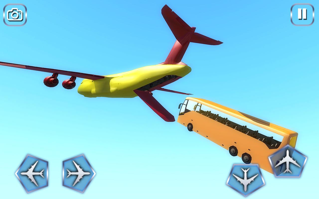 Cars Stunts Battle Into Cargo Plane Game Screenshot
